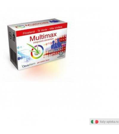 multimax integratore alimentare a base di fitosteroli, tè verde, vitis vinifera. complesso