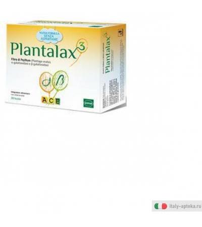 plantalax 3 integratore alimentare di fibra di psillyum con edulcorante. la plantago ovata contenuta