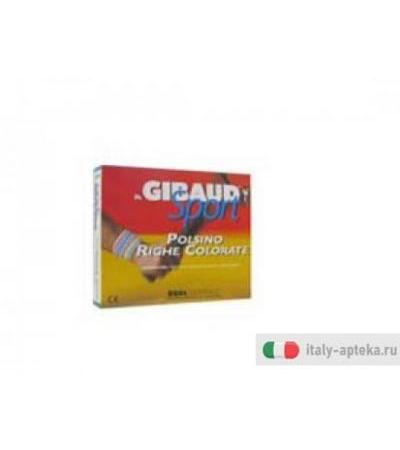 polsino righe colorate dispositivo medico indicato per sport, postumi di eventi traumatici e