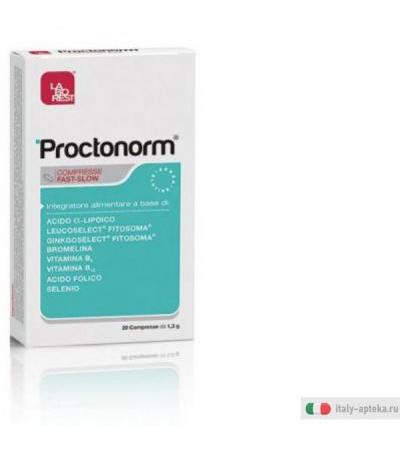 proctonorm integratore alimentare a base di acido ?-lipoico, bromelina,