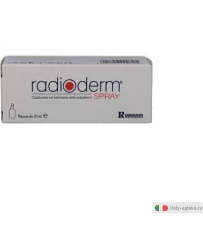 radioderm spray dispositivo medico ce, classe iia, ad azione prevalentemente protettiva della cute.