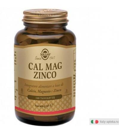 Solgar - Magnesio del calcio pià¹ zinco - 100 Ridurre in pani