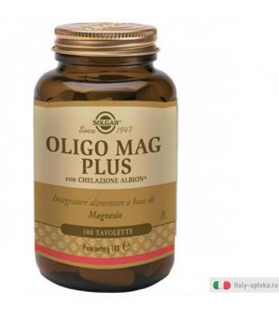 Solgar - Oligo Mag Plus Integratore di Magnesio 100 Tavolette