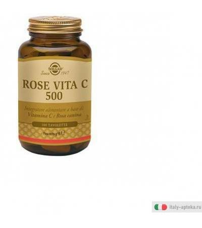 Solgar Rose vita C 500 Integratore Vitamina C 100 Tavolette