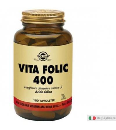 Solgar Vitamina B9 - acido Folico - 400 microg 100 Compresse