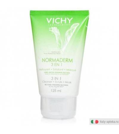 Vichy Normaderm 3 in 1 Cleanser Exfoliant & Mask 125 ml