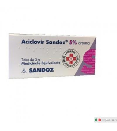 Aciclovir Sandoz crema 3g 5%