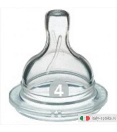 Avent 2 tettarelle flusso abbondante 4 fori