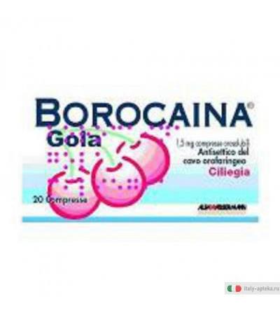 Borocaina Gola 20cpr 1,5mg Ciliegia