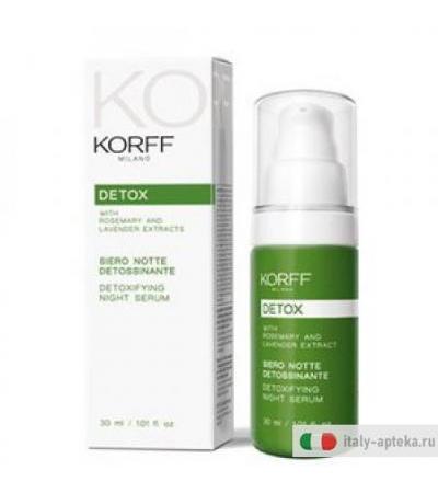 Korff Detox Siero Notte Detoss