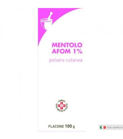 Mentolo Afom1% 100g Polv Cut