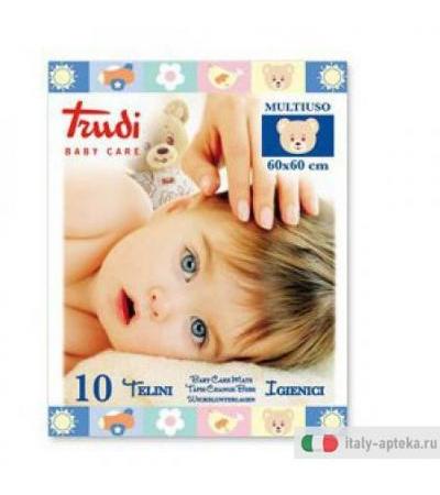 Trudi Baby Care Telino multiuso 60x60cm 10 pezzi