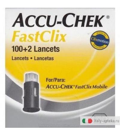 100+2 lancette Accu Chek Fast Clix