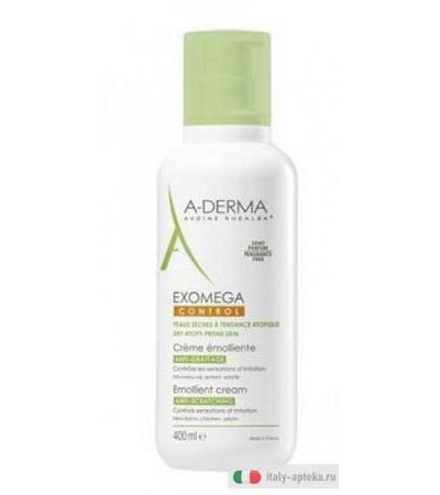 A-derma Exomega control crema Emoliente da 400ml