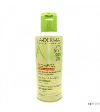 A-Derma Exomega Control Gel emulsionante 2in1 per corpo e capelli 200ml