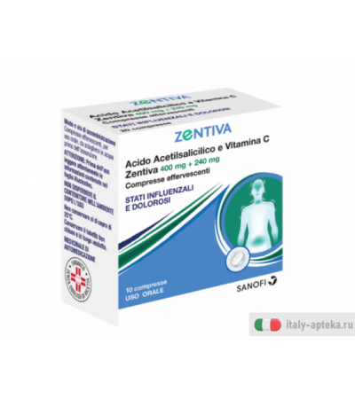 Acido Acetilsalicilico e Vitamina C Zentiva 10 compresse