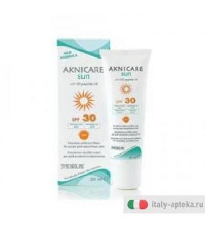 Aknicare Sun Crema SPF30 per prevenire l'acne 50ml
