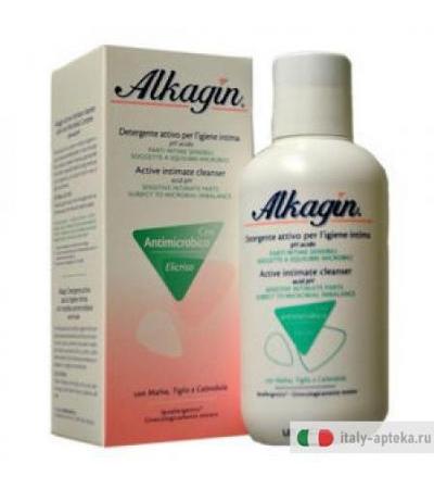 Alkagin Detergente Attivo per l'Igiene Intima ph Acido 250ml