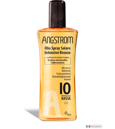 Angstrom Protect Intensive Bronze SPF10 Olio solare spray 150ml
