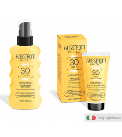 Angstrom Protect Promo 1+1 Gratis SPF30 Viso crema solare 50ml + SPF30 Corpo latte spray solare 175ml