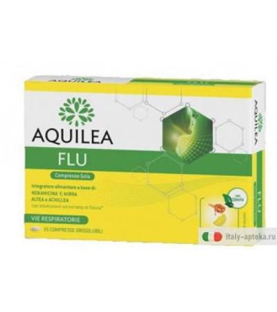 Aquilea Flu gola benessere delle vie respiratorie 15 compresse