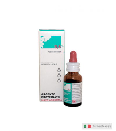 Argento Proteinato 0,5% gocce nasali e auricolari 10g