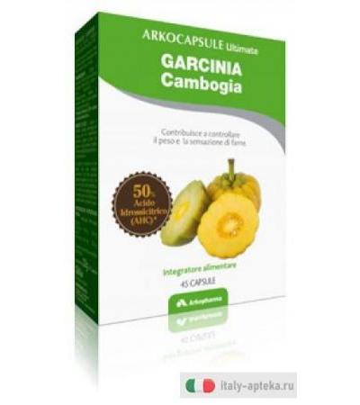 Arkopharma Ultimate Diet Garcinia Cambogia Integratore per il controllo del peso 45 capsule