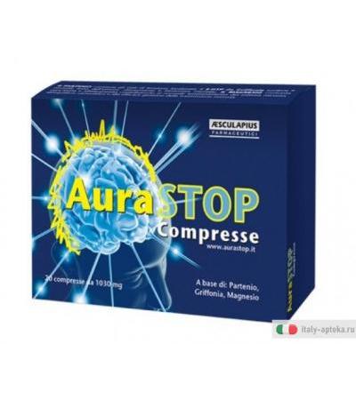 AuraStop Integratore Partenio, Griffonia, e Magnesio 20 compresse