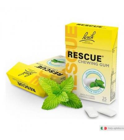Bach Rescue chewing gum menta fresca 25 pezzi