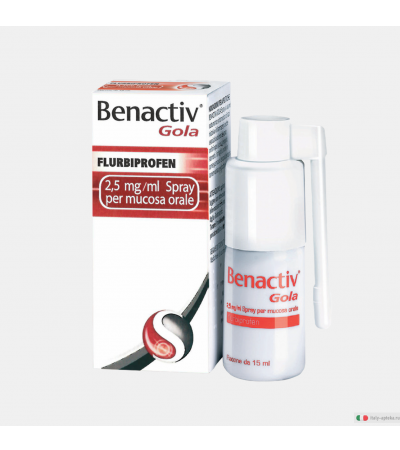 Benactiv Gola Spray per mucosa orale 15ml
