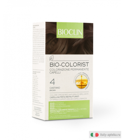 Bioclin Bio-Colorist colorazione permanente dei capelli n.4 Castano