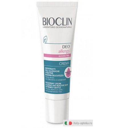 Bioclin Deodorante Allergy Crema per pelli allergiche 30ml