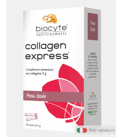 Biocyte collagene express pelle liscia 10 sticks gusto pesca da 6gr