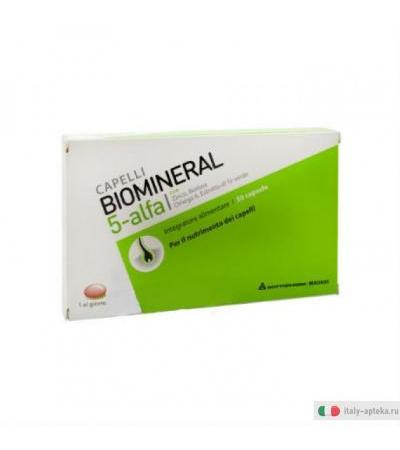 Biomineral 5 Alfa 30 capsule integratore mantenimento capelli