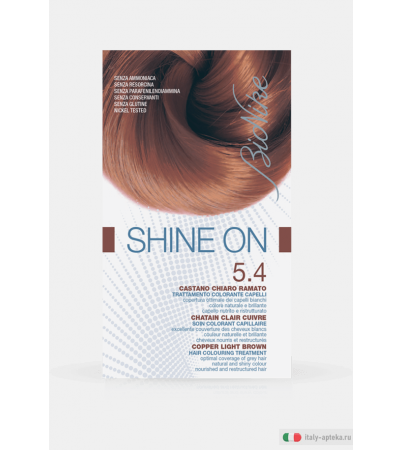 Bionike Shine On Trattamento colorante capelli 5.4 Castano Chiaro Ramato