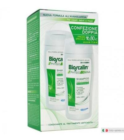 Bioscalin Physiogenina Shampoo fortificante rivitalizzante 200ml DOPPIA CONFEZIONE