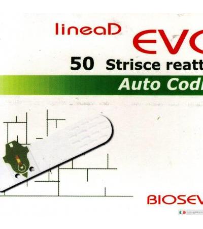 Bioseven LineaD Evo glicemia 50 strisce reattive