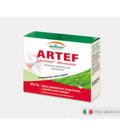 Biovita Jamieson Artef Arthrimin gusto Arancia integratore alimentare utile per le articolazioni 20 bustine