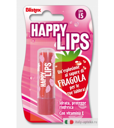 Blistex Stick Labbra Happy Lips Fragola