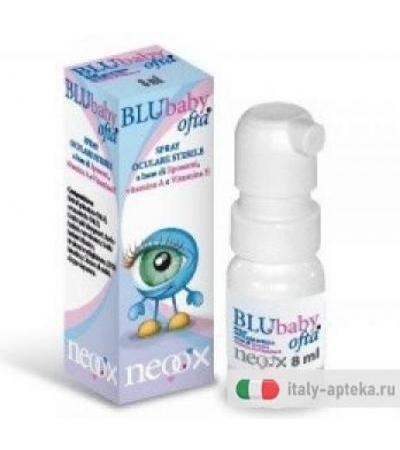 BLUbaby Ofta Spray oculare sterile per bambini 8ml