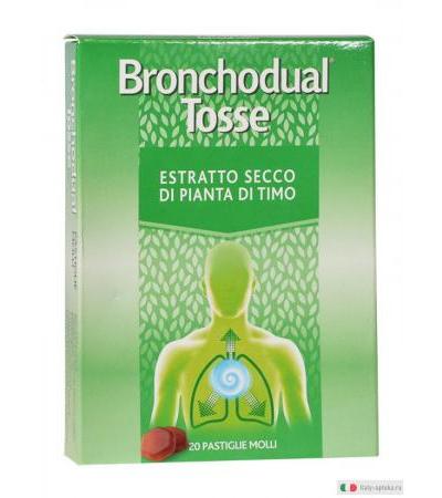 Bronchodual Tosse estratto secco di pianta di timo 20 pastiglie molli