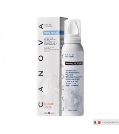 Canova Salipil Mousse Detergente Viso e Corpo trattamento dell'acne 150 ml