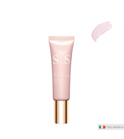 Clarins Paris SOS Primer Minimizza i Segni di Affaticamento n. 01 Rose 30ml