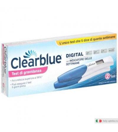 Clearblue Digital con indicatore delle settimane 2 Test di gravidanza