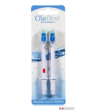 CliaDent idropulsore spazzole doccia dentale 2 pezzi