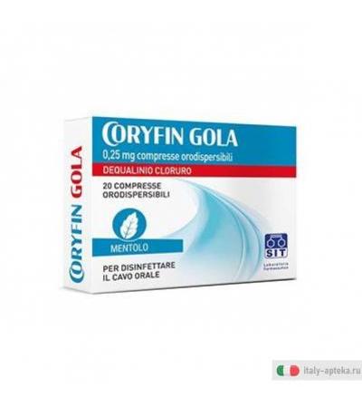 Coryfin Gola 0,25mg 20 compresse orodispersibili