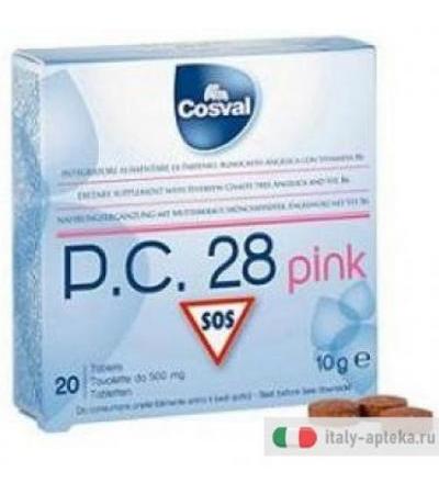 Cosval P.C. 28 pink 20 tavolette