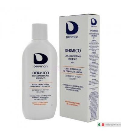 Dermon Dermico Docciaschiuma Specifico pH4 a base di triclosan ed estratto di limone 250ml