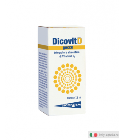 Dicovit Vitamina D3 utile per le ossa e le difese immunitarie flacone