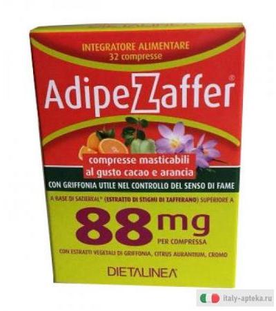 Dietalinea Adipezaffer Integratore Alimentare Tono dell'umore Equilibrio del Peso 32 Compresse